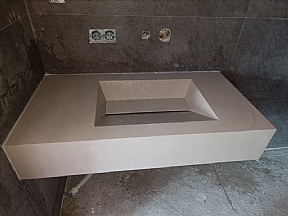 Kendinden Evyeli Banyo Tezgahı Çalışması