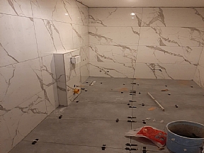 Banyo tadilatı yenileme 60x120 fayans kaplama