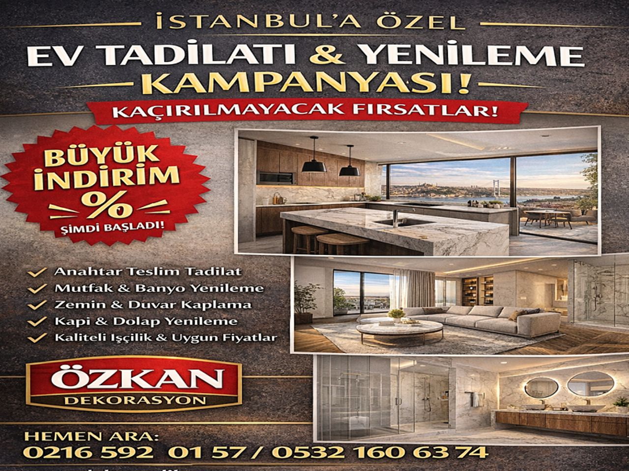 Ev Tadilatı Maliyet Fiyatları