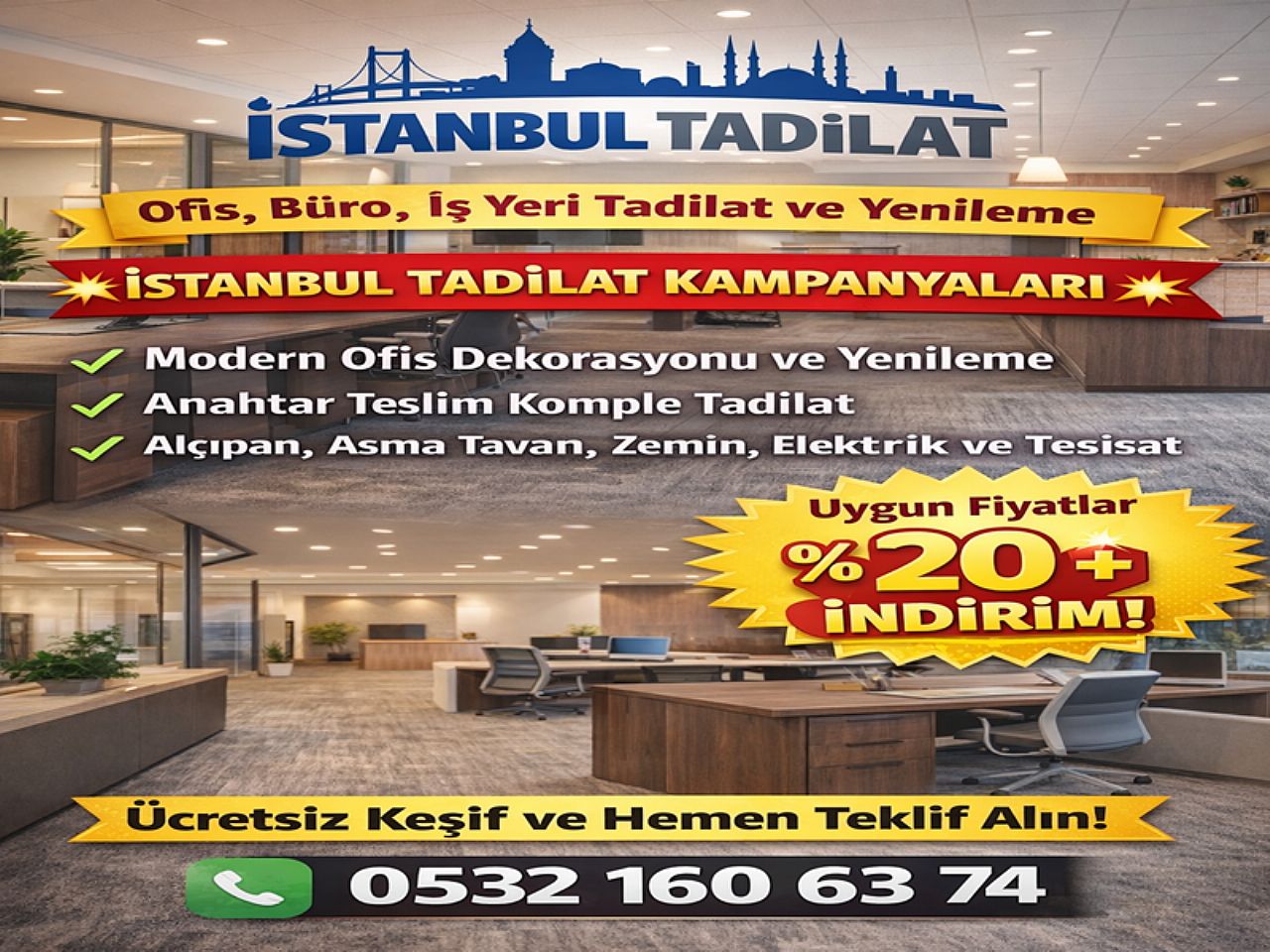 Ofis Tadilat Yenileme İstanbul