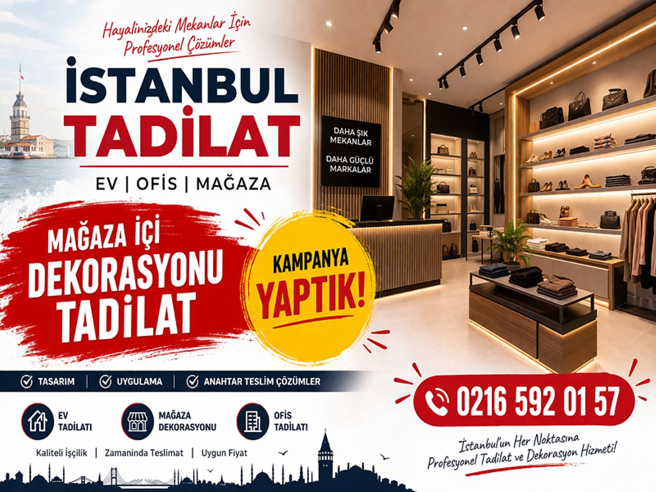 Mağaza Dekorasyonu İstanbul